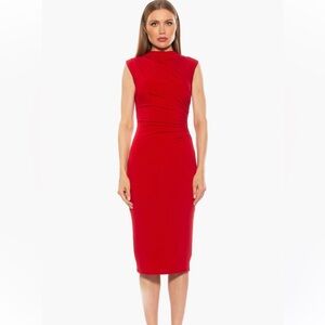 Alexia Admor Red Bodycon Dress L